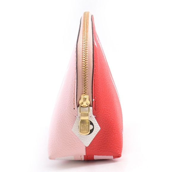 Louis Vuitton Pochette Cosmetic Pouch Monogram Giant Red Pink Handbag - Picture 3 of 6